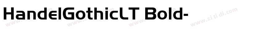 HandelGothicLT Bold字体转换